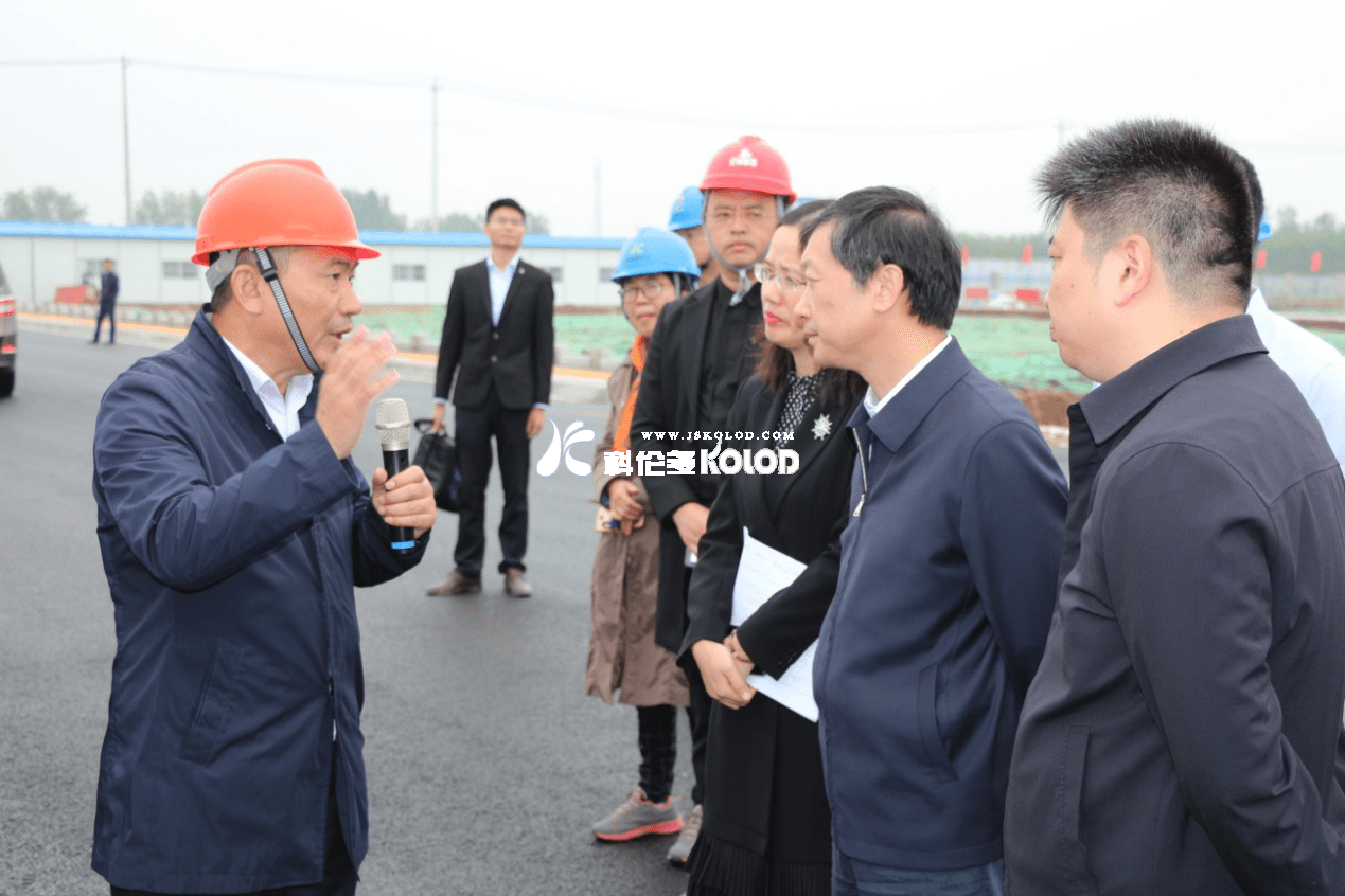 連云港市常務副市長王加培蒞臨科洛吉公司檢查指導