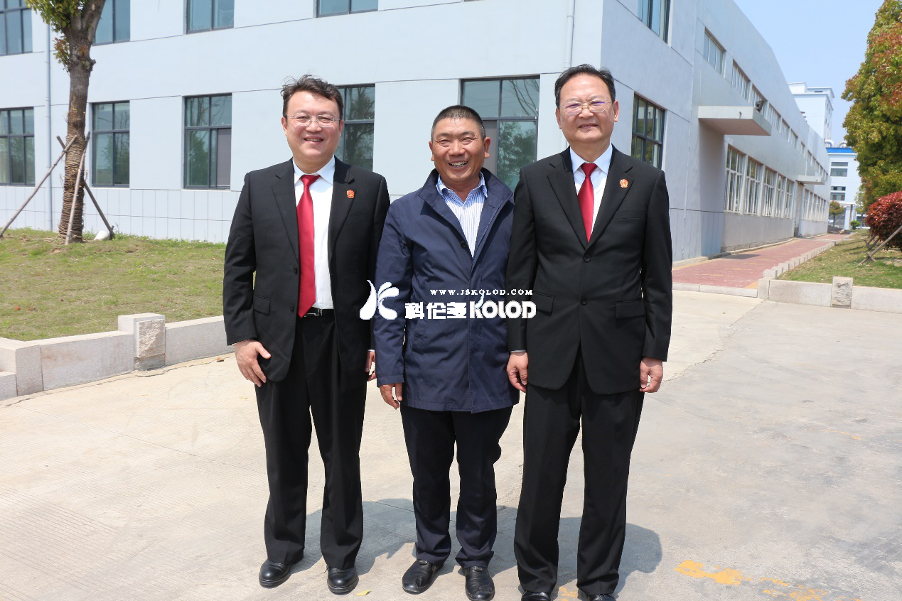 連云港市中級(jí)人民法院副院長(zhǎng)唐濤蒞臨江蘇科倫多參觀調(diào)研